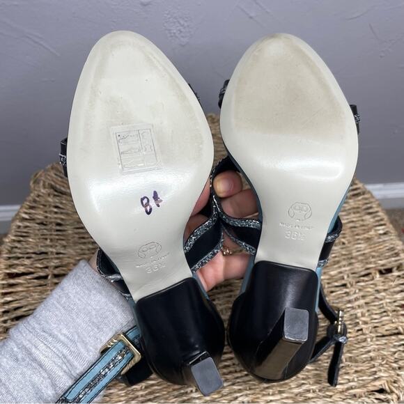 JASON WU Snakeskin Leather Strappy Heels Womens Size 36.5 Italy Party Elevated - Picture 6 of 9